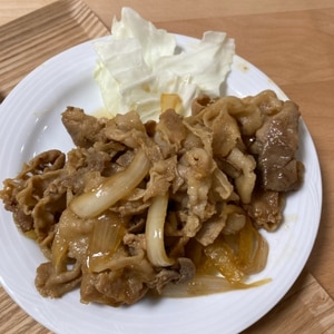 豚こま肉で、簡単生姜焼き!お弁当のおかずにどうぞ。